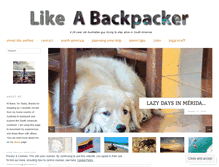 Tablet Screenshot of likeabackpacker.com